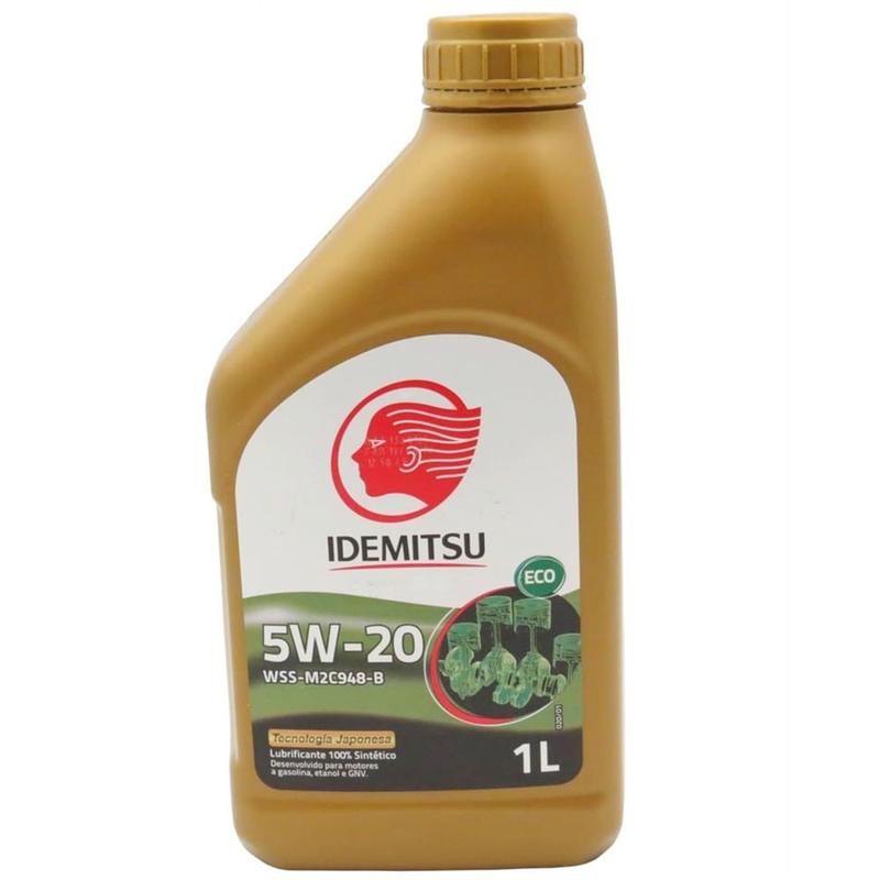 Óleo Lubrificante do Motor 100% Sintético Idemitsu Eco 5W20 API SN